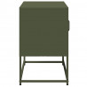 Szafka pod telewizor, oliwkowa, 68x39x60,5 cm, stalowa