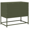 Szafka pod telewizor, oliwkowa, 68x39x60,5 cm, stalowa