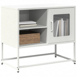 Szafka pod telewizor, biała, 68x39x60,5 cm, stalowa