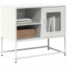 Szafka pod telewizor, biała, 68x39x60,5 cm, stalowa