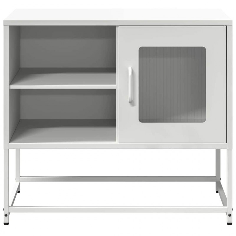 Szafka pod telewizor, biała, 68x39x60,5 cm, stalowa