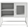 Szafka pod telewizor, biała, 68x39x60,5 cm, stalowa