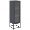 Komoda wysoka Antracyt 36x39x123 cm Stal walcowana na zimno