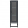 Komoda wysoka Antracyt 36x39x123 cm Stal walcowana na zimno