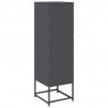 Komoda wysoka Antracyt 36x39x123 cm Stal walcowana na zimno