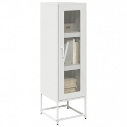 Komoda biała 36x39x123 cm Stal walcowana na zimno