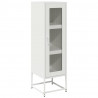 Komoda biała 36x39x123 cm Stal walcowana na zimno