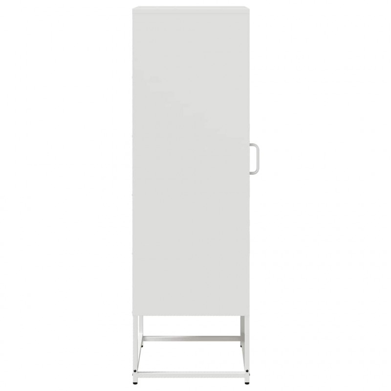Komoda biała 36x39x123 cm Stal walcowana na zimno