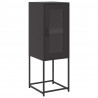 Komoda Czarna 36x39x107 cm Stal walcowana na zimno