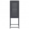 Komoda Antracyt 36x39x107 cm Stal walcowana na zimno