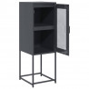 Komoda Antracyt 36x39x107 cm Stal walcowana na zimno