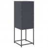 Komoda Antracyt 36x39x107 cm Stal walcowana na zimno