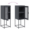 Komoda Antracyt 36x39x107 cm Stal walcowana na zimno