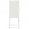 Komoda Biała 36x39x107 cm Stal walcowana na zimno