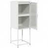 Komoda Biała 36x39x107 cm Stal walcowana na zimno