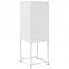 Komoda Biała 36x39x107 cm Stal walcowana na zimno