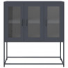 Szafka, antracytowa, 100,5x39x107 cm, stal walcowana na zimno