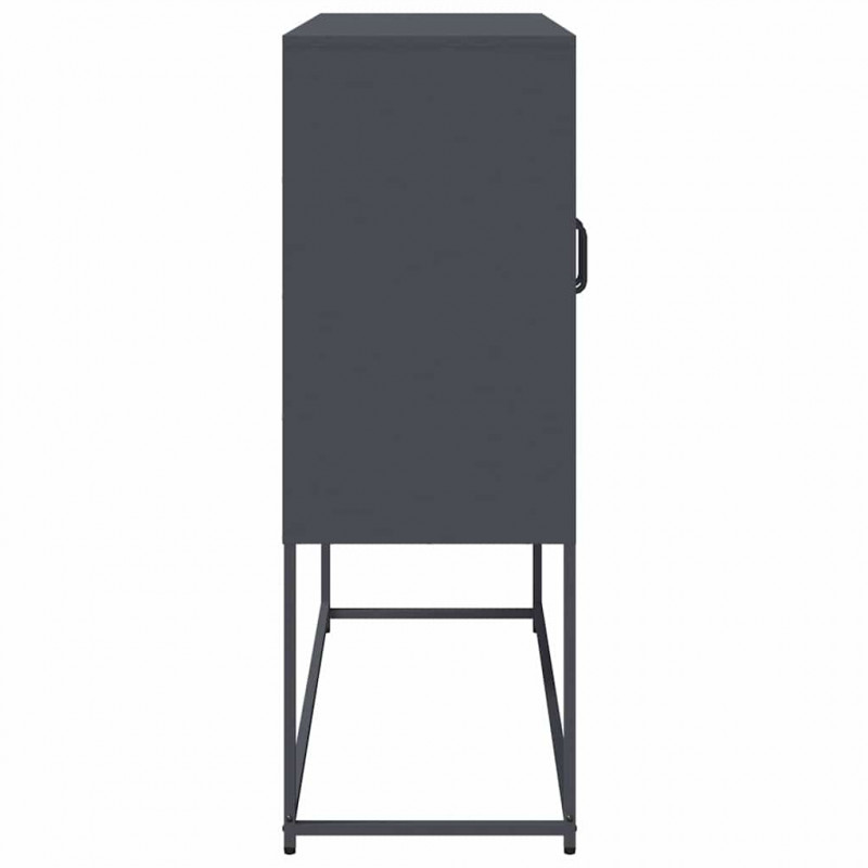 Szafka, antracytowa, 100,5x39x107 cm, stal walcowana na zimno