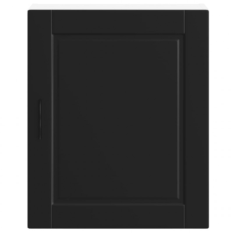 Szafka ścienna kuchenna, Porto, czarna, materiał drewnopochodny