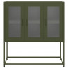 Szafka, oliwkowa, 100,5x39x107 cm, stal walcowana na zimno