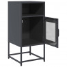 Szafka nocna Antracyt 36x39x78 cm Stal walcowana na zimno