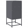 Szafka nocna Antracyt 36x39x78 cm Stal walcowana na zimno