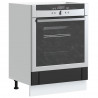 Szafka piekarnikowa „Lucca” Czarna, drewno klejone
