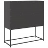 Szafka, czarna, 100,5x39x107 cm, stal walcowana na zimno