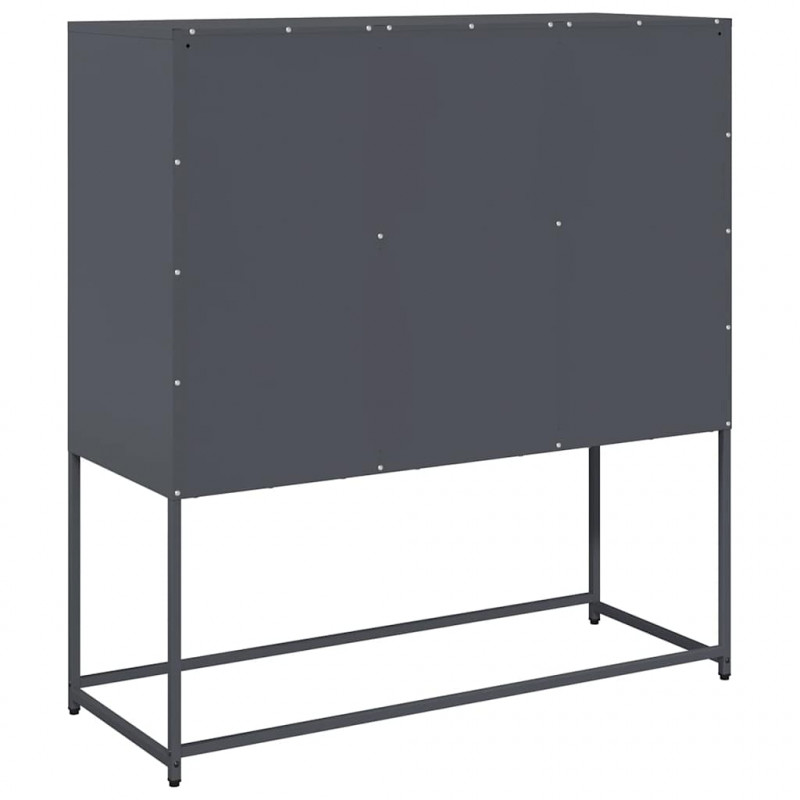 Szafka, antracytowa, 100,5x39x107 cm, stal walcowana na zimno