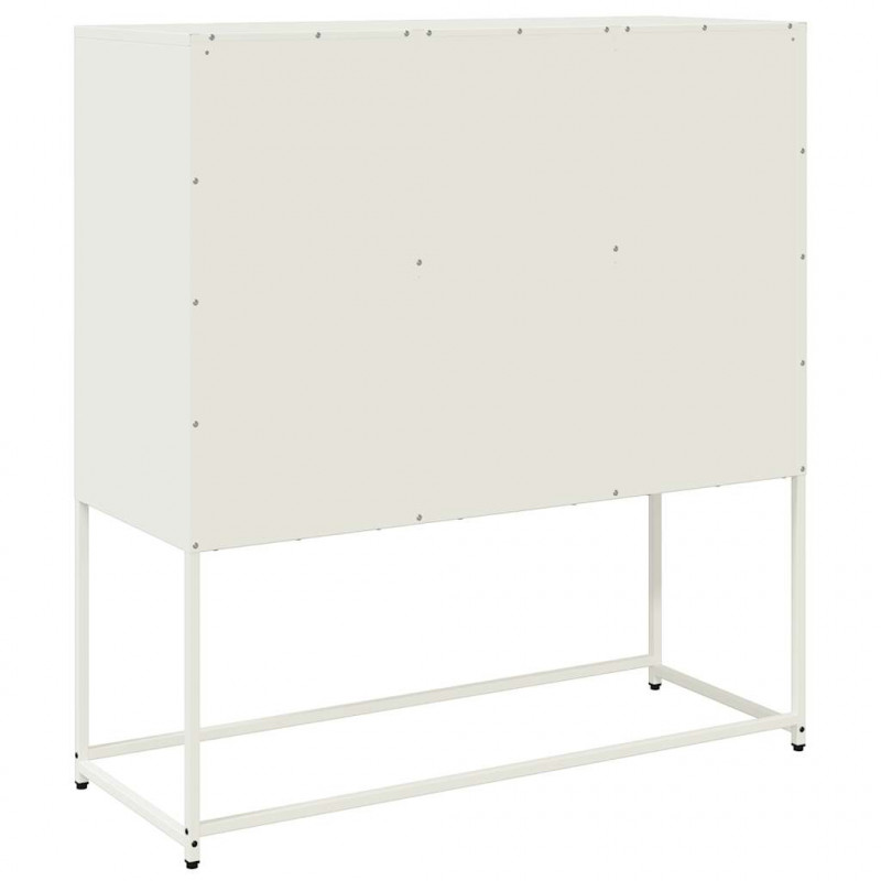 Szafka, biała, 100,5x39x107 cm, stal walcowana na zimno