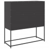 Szafka, czarna, 100,5x39x107 cm, stal walcowana na zimno