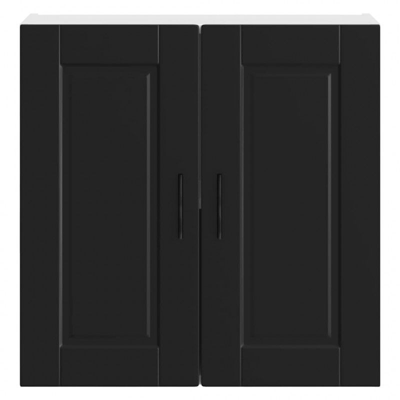 Szafka ścienna kuchenna, Lucca, czarna, materiał drewnopochodny