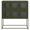Szafka, oliwkowa, 100,5x39x107 cm, stal walcowana na zimno