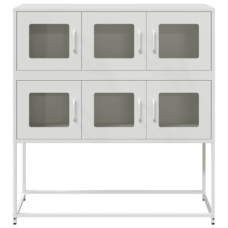 Szafka, biała, 100,5x39x107 cm, stal walcowana na zimno