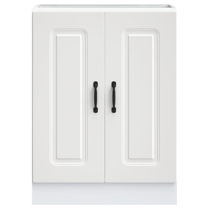 Szafka pod zlewozmywak, Kalmar, biała, 60x46x81,5 cm