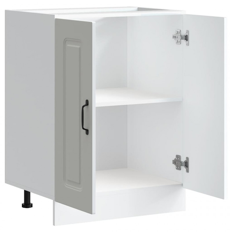 Szafka pod zlewozmywak, Kalmar, biała, 60x46x81,5 cm