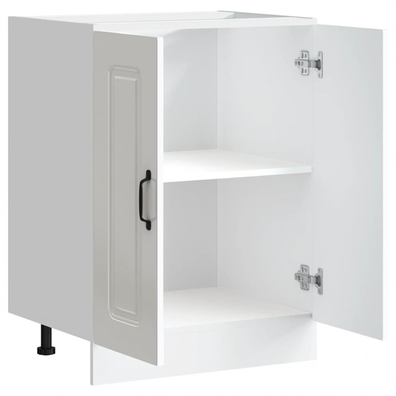 Szafka pod zlewozmywak, Kalmar, biała, 60x46x81,5 cm
