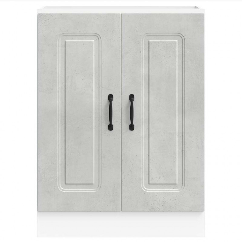 Szafka pod zlewozmywak, Kalmar, szarość betonu, 60x46x81,5 cm