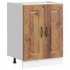 Szafka pod zlewozmywak, Kalmar, stare drewno, 60x46x81,5 cm