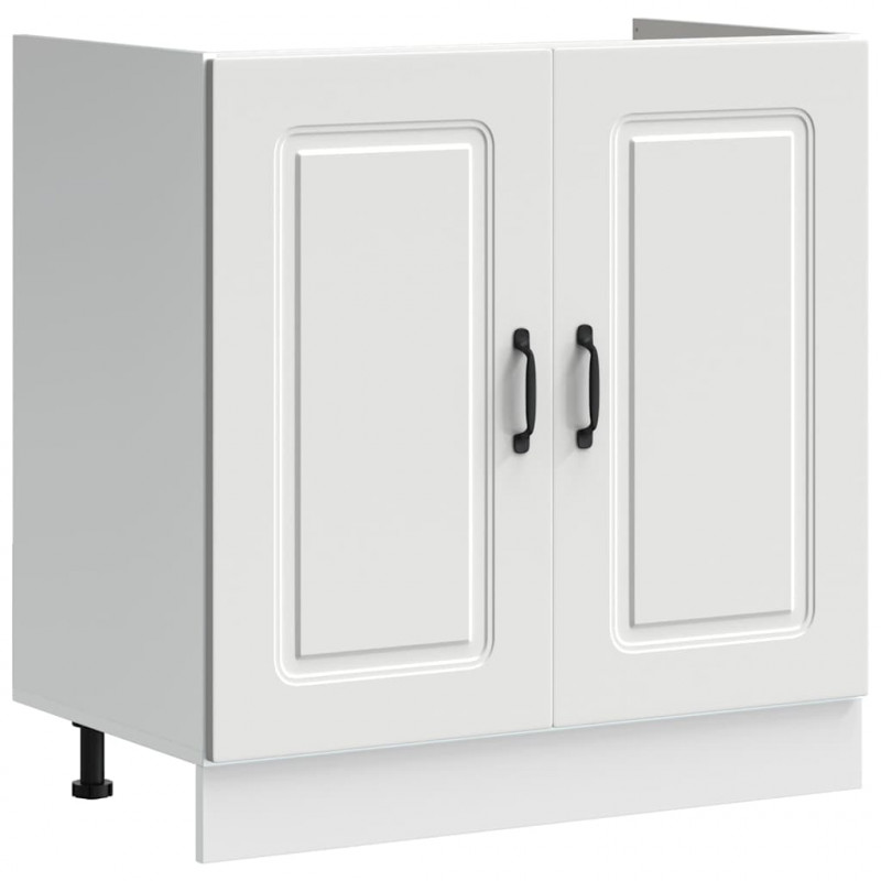 Szafka pod zlewozmywak, Kalmar, biała, 80x46x81,5 cm