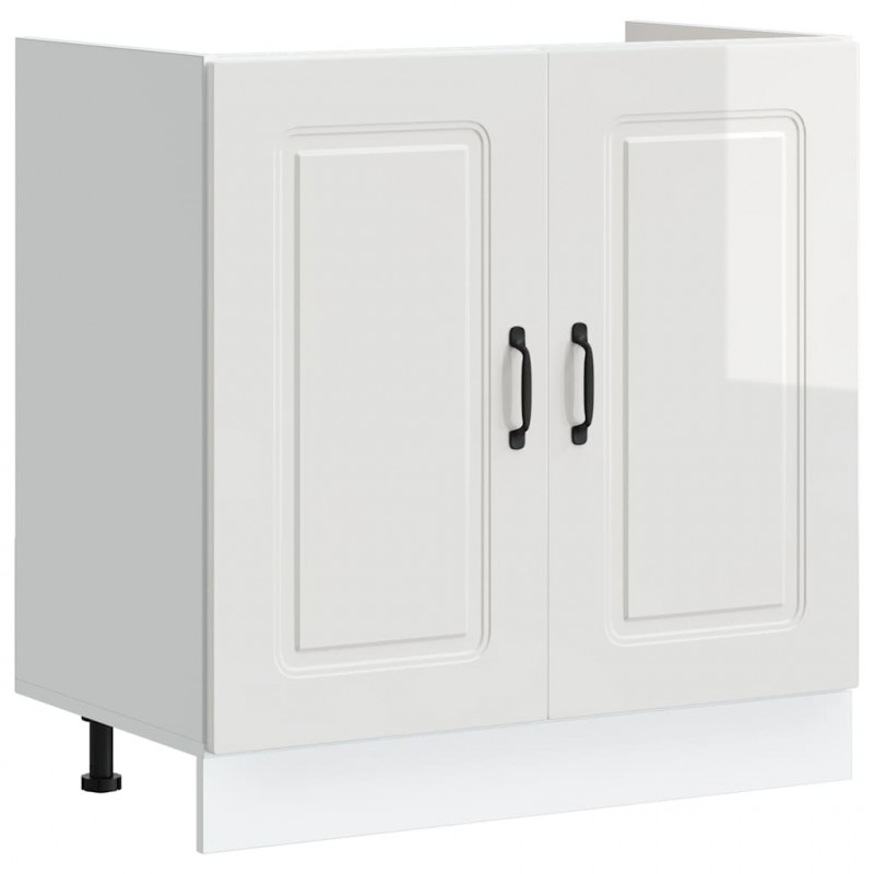 Szafka pod zlewozmywak, Kalmar, biała, 80x46x81,5 cm