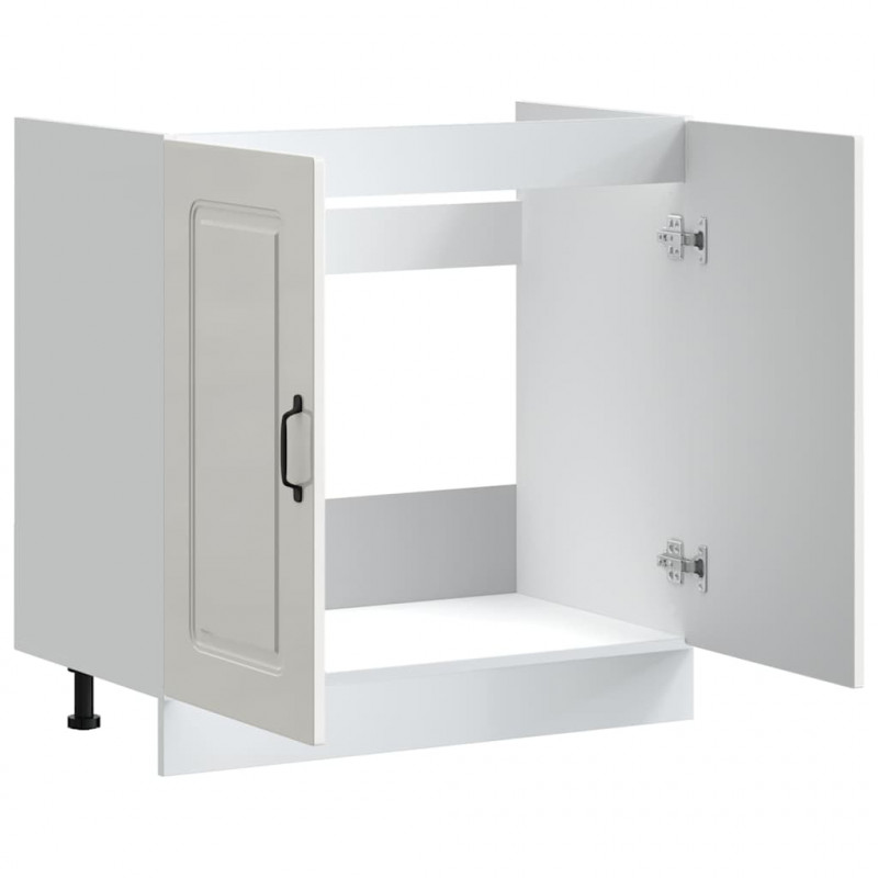 Szafka pod zlewozmywak, Kalmar, biała, 80x46x81,5 cm