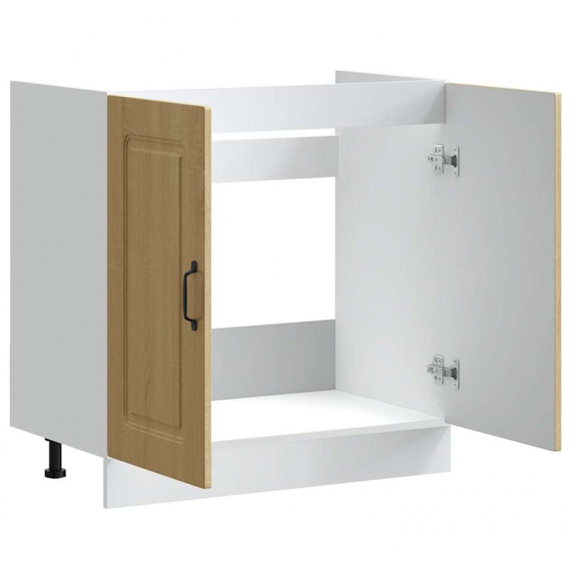 Szafka pod zlewozmywak, Kalmar, dąb sonoma, 80x46x81,5 cm