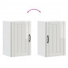 Szafka ścienna kuchenna Wysoki połysk Biały Drewno klejone