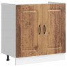 Szafka pod zlewozmywak, Kalmar, stare drewno, 80x46x81,5 cm
