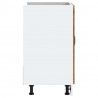 Szafka pod zlewozmywak, Kalmar, stare drewno, 80x46x81,5 cm