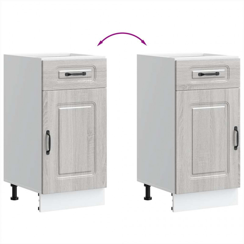 Szafka kuchenna dolna, Kalmar, szary dąb sonoma
