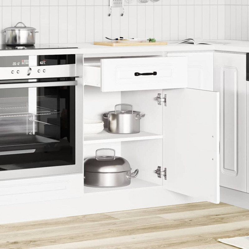 Szafka kuchenna dolna, Kalmar, biała, materiał drewnopochodny