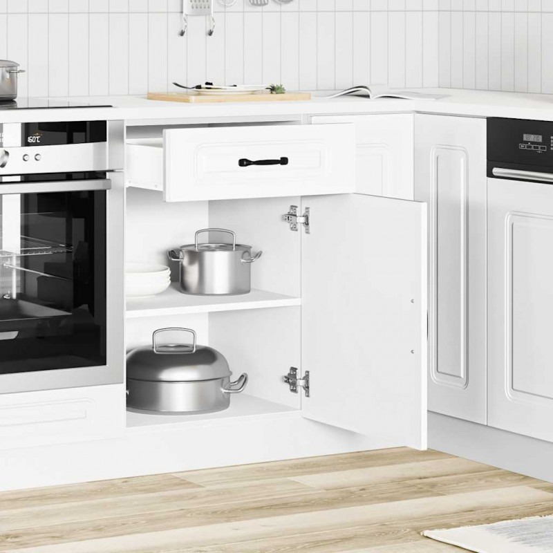 Szafka kuchenna dolna, Kalmar, biała, materiał drewnopochodny
