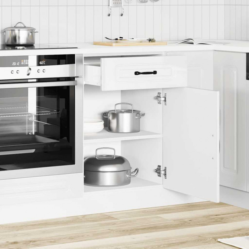Szafka kuchenna dolna, Kalmar, biała, materiał drewnopochodny